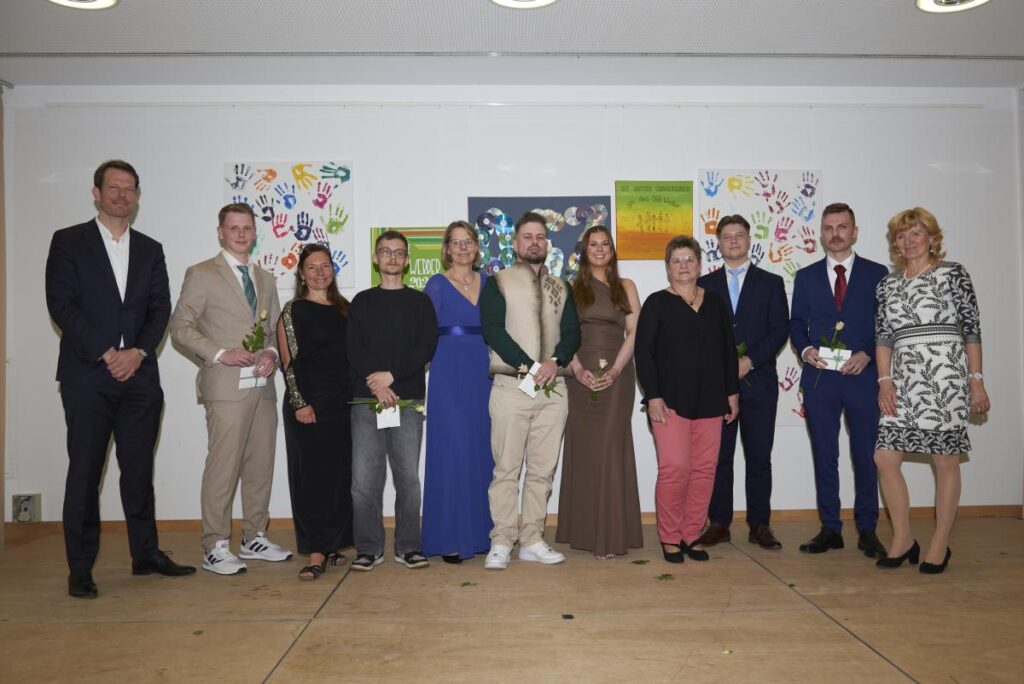 Klassenbeste mit Klassenlehrkräften