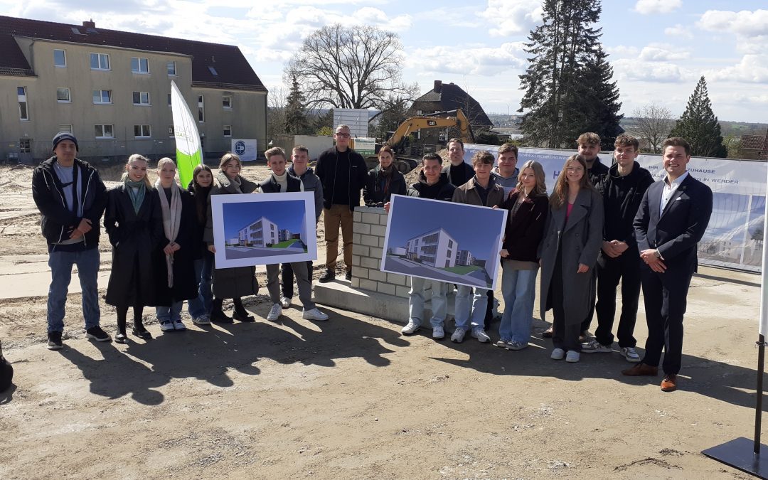 Grundsteinlegung in Werder mit der HGW und unserer IMK24‑1